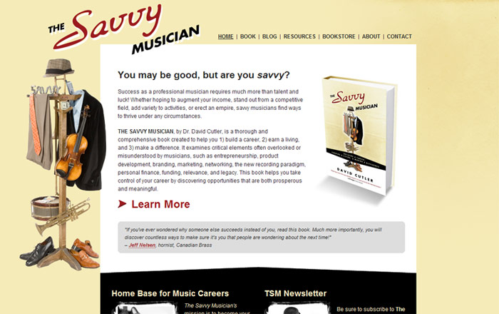 Savvy Musician Website